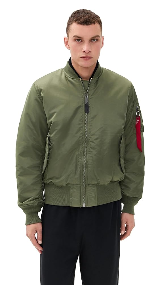 Alpha Industries Men's MA-1 Flight Jacket, Sage Green, S